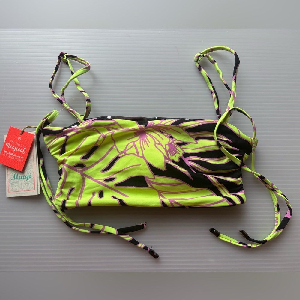 Maaji Bikini Top Strappy Reversible Bralette